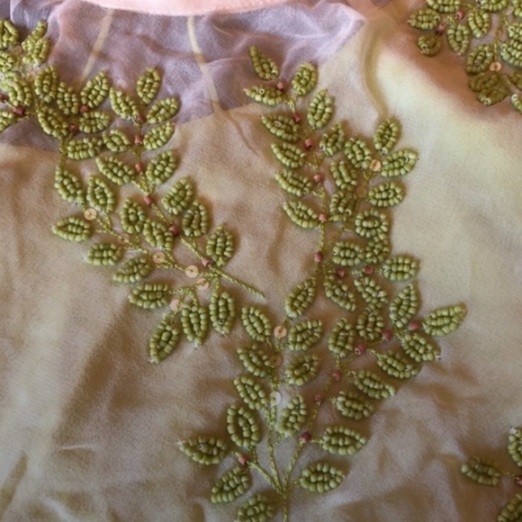 TRACY REESE silk beaded top - Picture 7 of 10